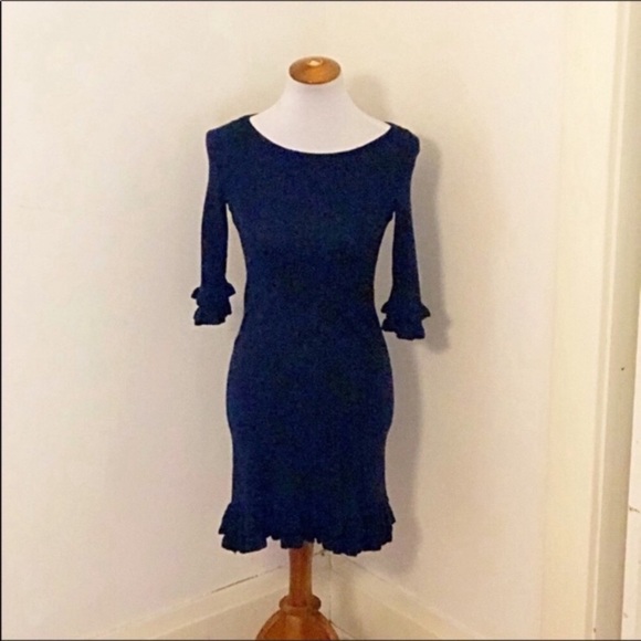 Lily Pulitzer navy blue Helena sweater dress Xs - Picture 4 of 7